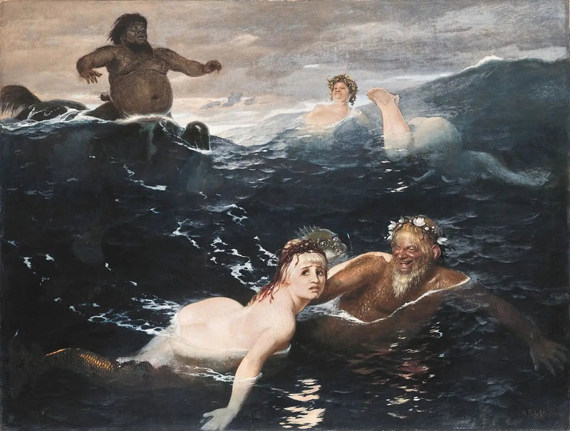 W grze fal - Arnold Böcklin