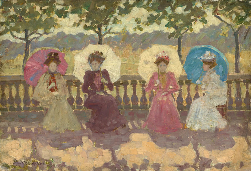 W parku, Paryż - Maurice Prendergast