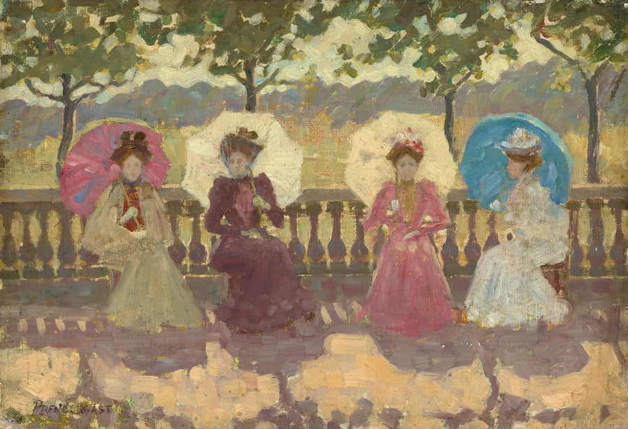 W parku, Paryż - Maurice Prendergast