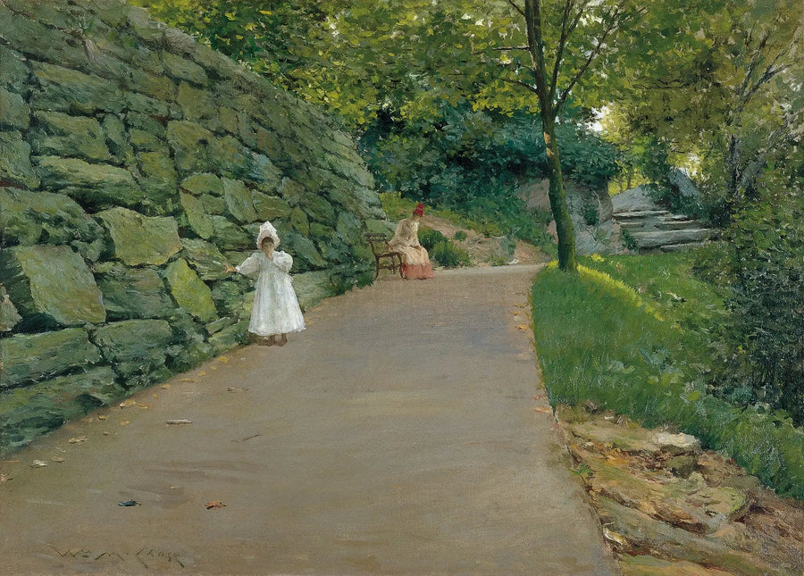 W parku (droga boczna) - William Merritt Chase
