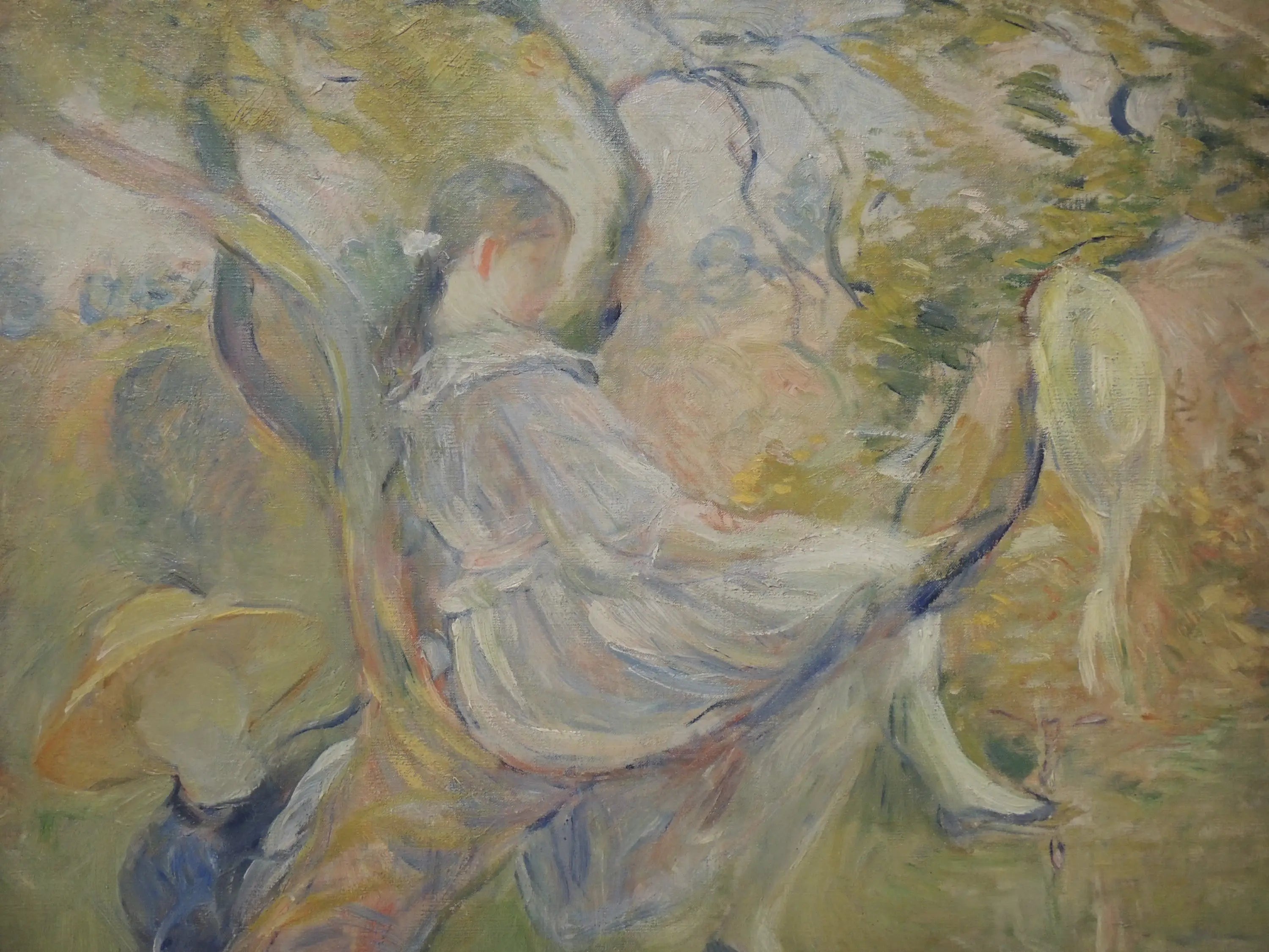 Dans le pommier - Berthe Morisot image 1 reproduction artisanale de tableau