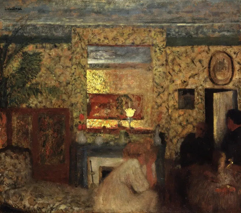 W salonie u Natansonów w Villeneuve-sur-Yonne - Édouard Vuillard
