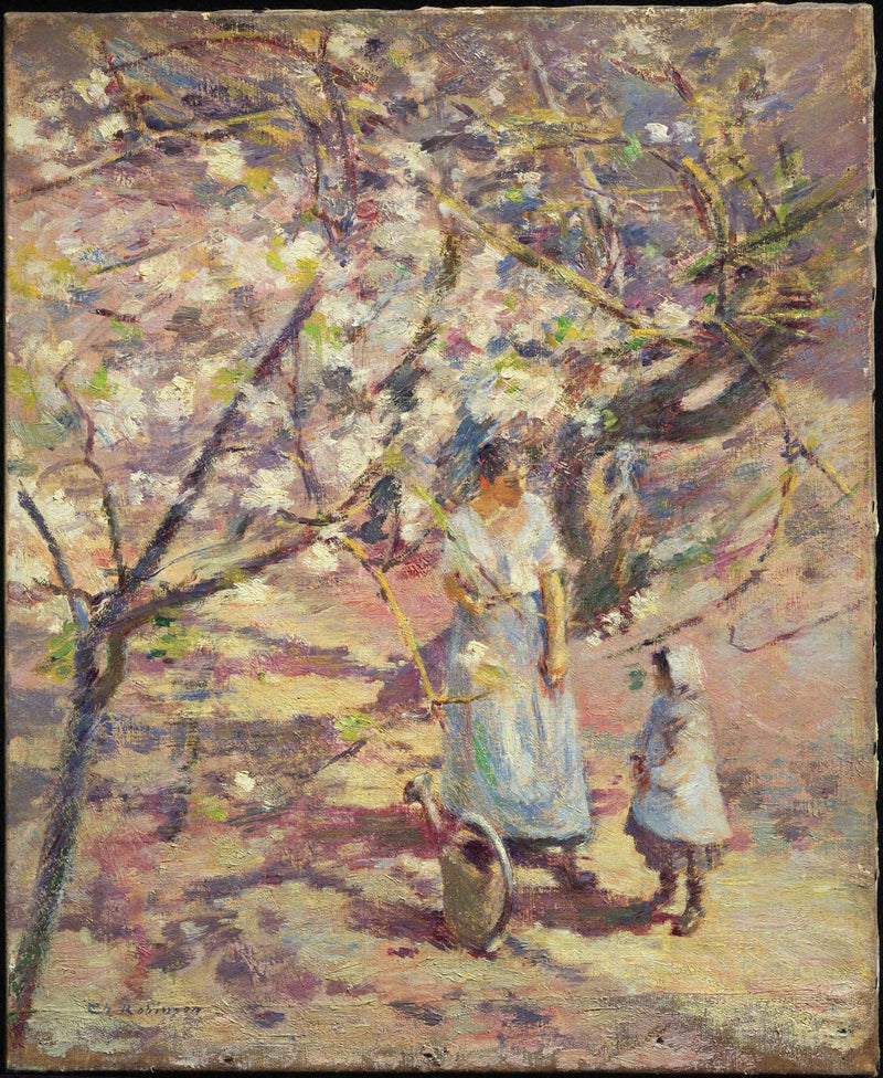 W sadzie - Theodore Robinson
