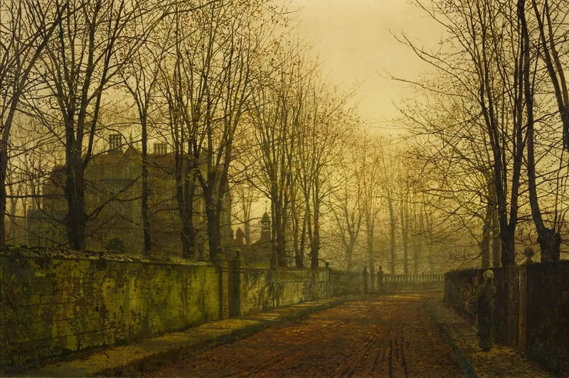 W złotych mgłach jesieni - John Atkinson Grimshaw