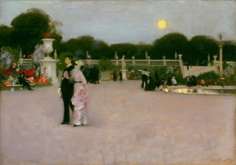 W ogrodach Luksemburskich - John Singer Sargent