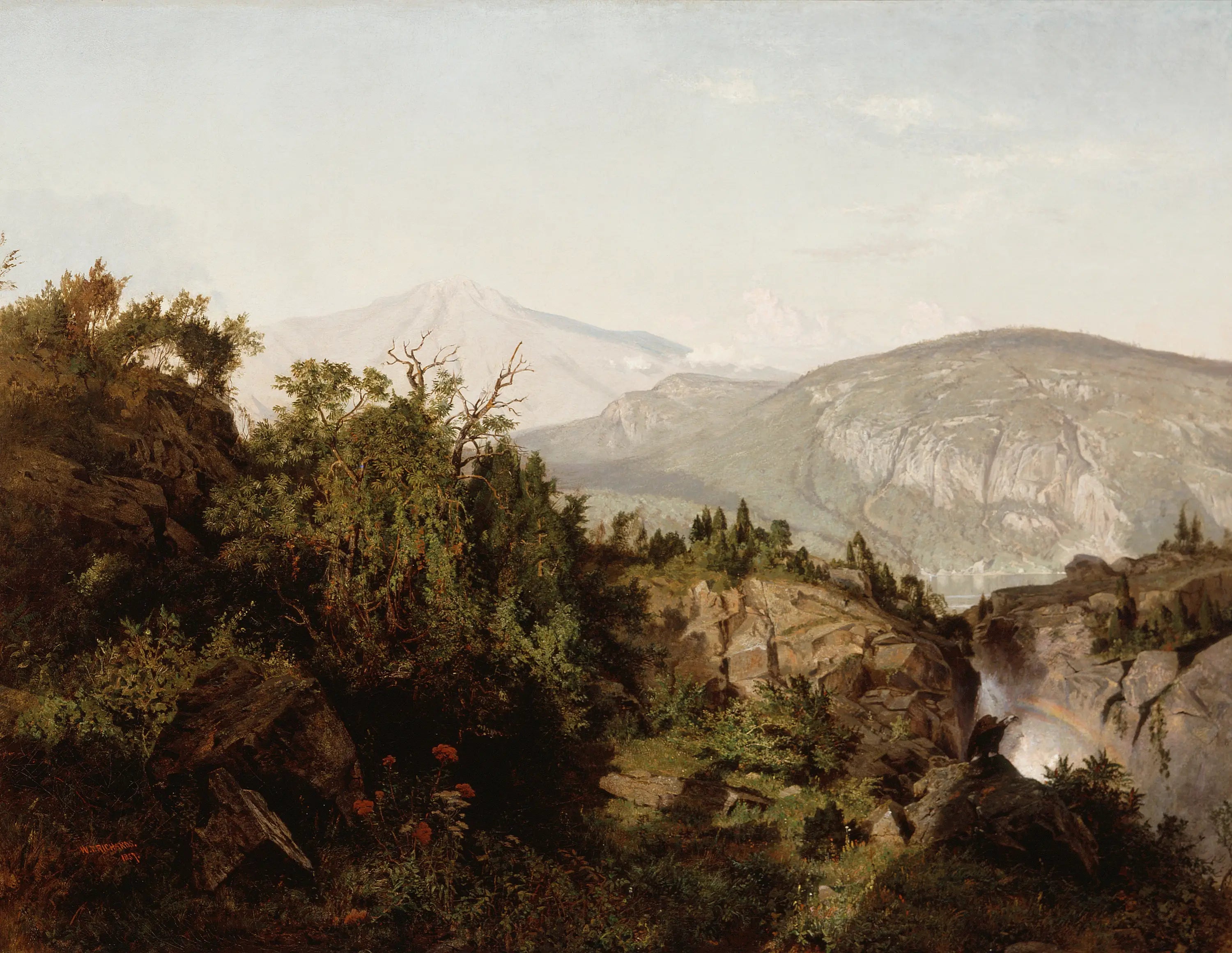 Dans les montagnes Adirondack - William Trost Richards image 1 tableau peint à l’huile sur toile