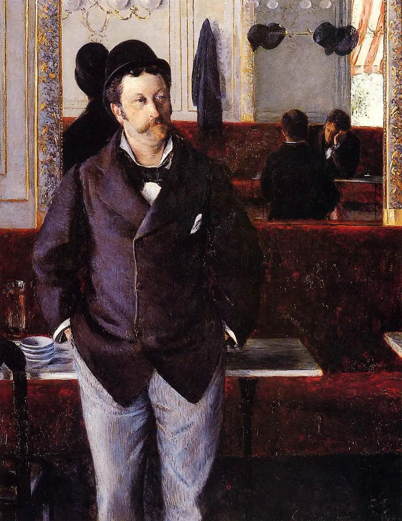 W kawiarni - Gustave Caillebotte