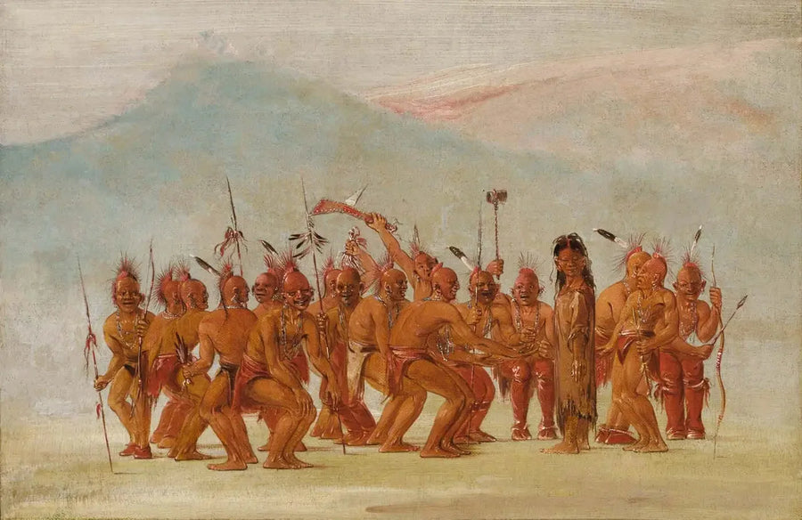 Taniec w Berdash - George Catlin