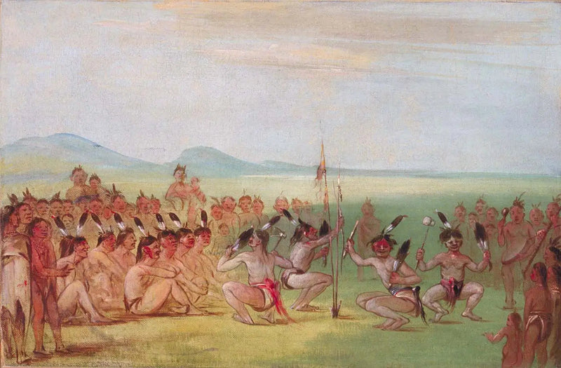 Taniec orła, Choctaw - George Catlin