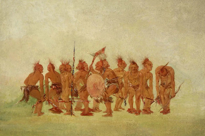 Taniec żebractwa, Sauk i Fox - George Catlin