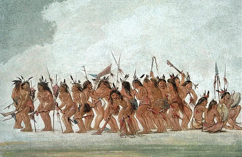 Taniec psa w Fort Snelling - George Catlin