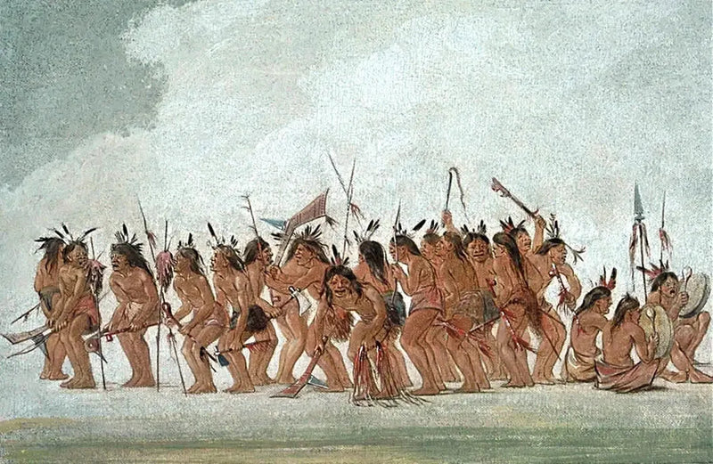 Taniec psa w Fort Snelling - George Catlin