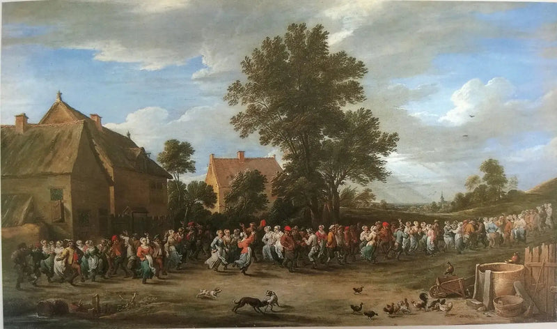 Taniec wioski z tłumem - David Teniers Młodszy