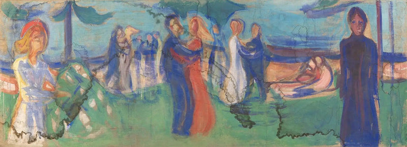 Taniec nad morzem - Edvard Munch