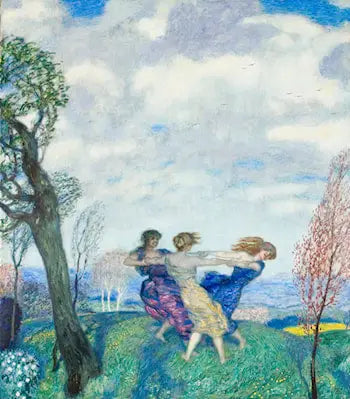 "Taniec okrągły - Franz Von Stuck"