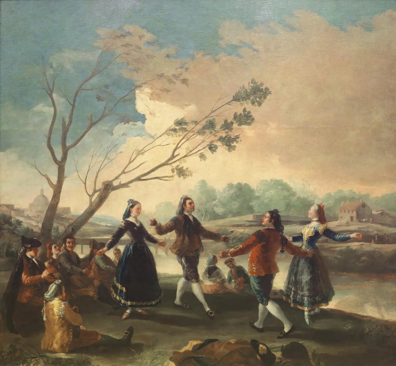 Taniec nad brzegami Manzanares - Francisco de Goya