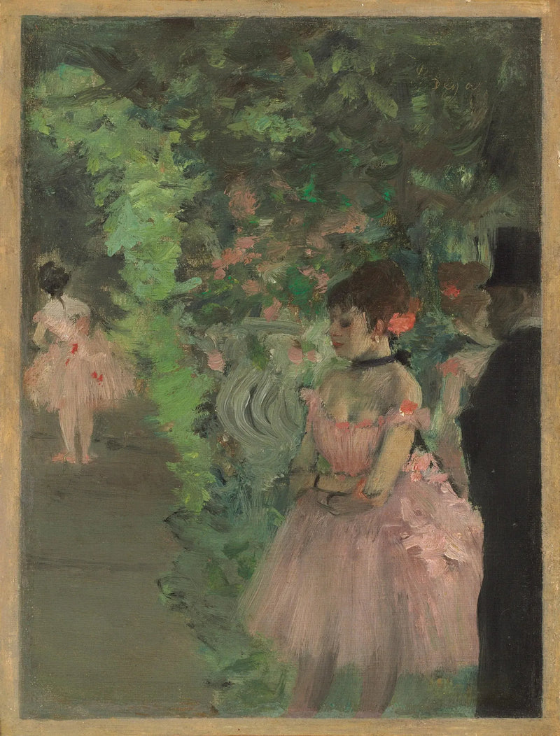 Tancerze w kulisach - Edgar Degas