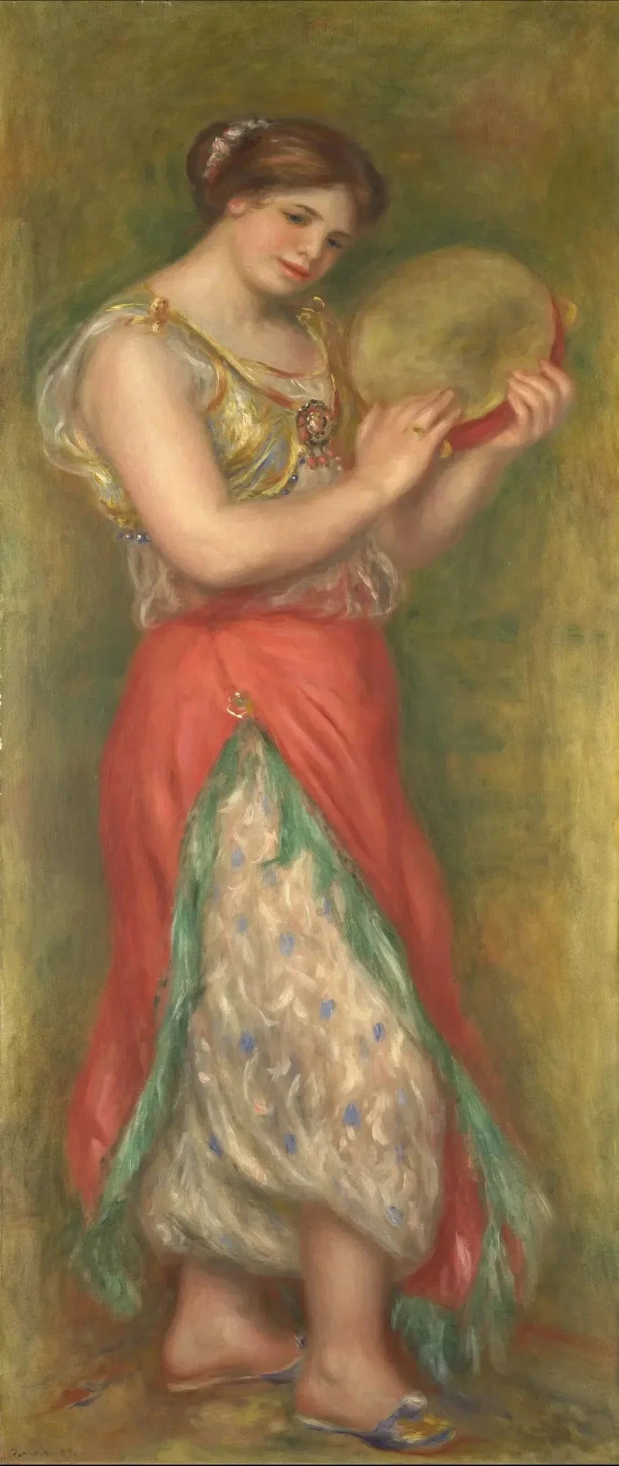 Tancerka z tamburynem - Pierre-Auguste Renoir