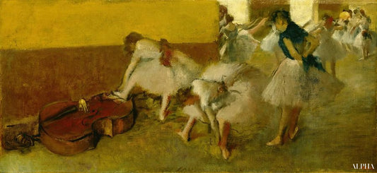 Danseuses dans la chambre verte - Edgar Degas - Reproductions de tableaux et peintures haut de gamme