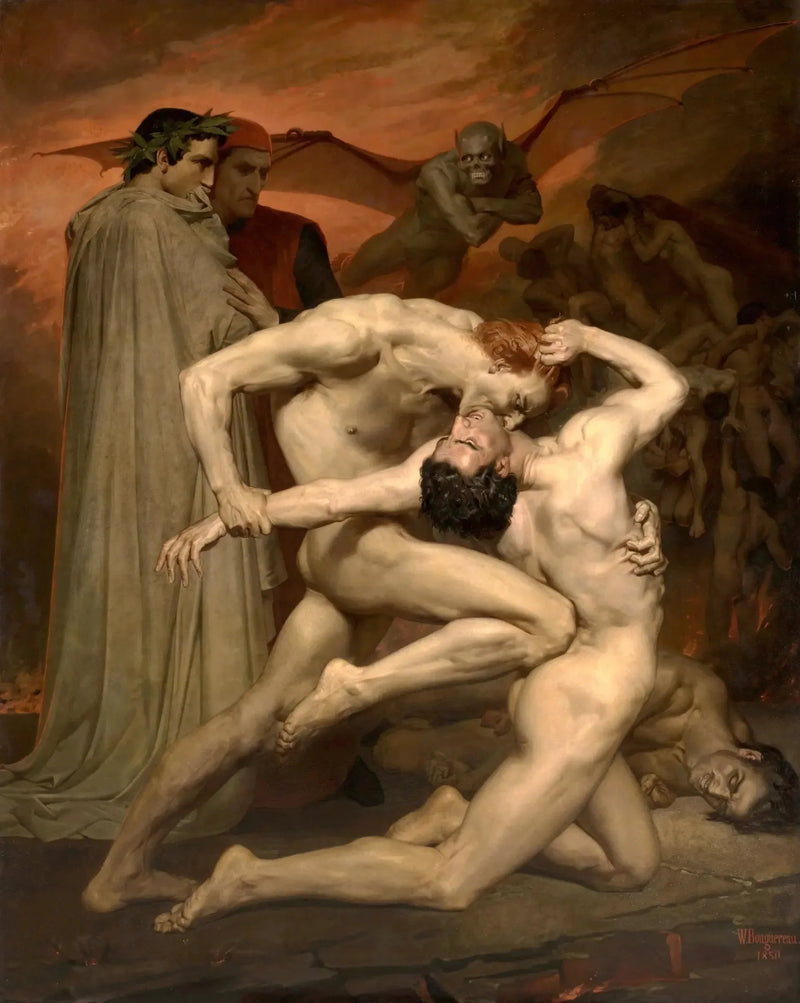 Dante i Wergiliusz w Piekle - Bouguereau