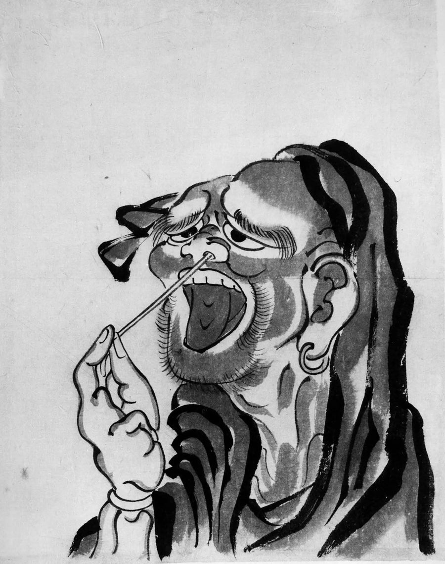 Daruma (buddyjski święty) - Hokusai