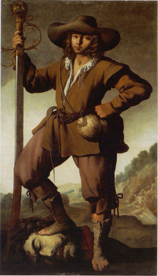 David z głową Goliata - Francisco de Zurbarán