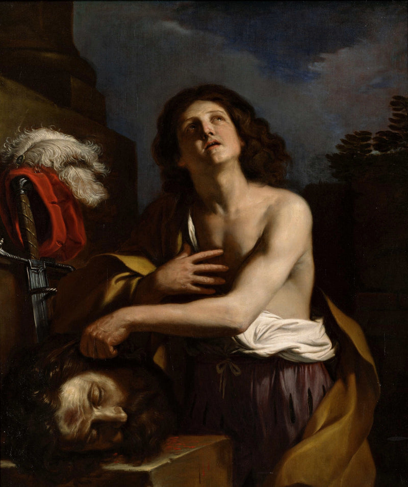 David z głową Goliata - Guercino