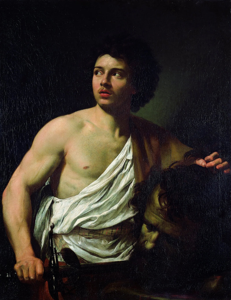 David z głową Goliata - Simon Vouet