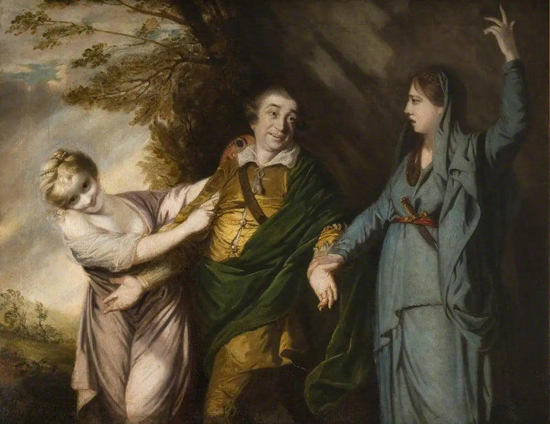 David Garrick między tragedią a komedią - Joshua Reynolds