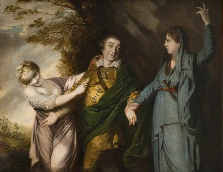 David Garrick między tragedią a komedią - Joshua Reynolds