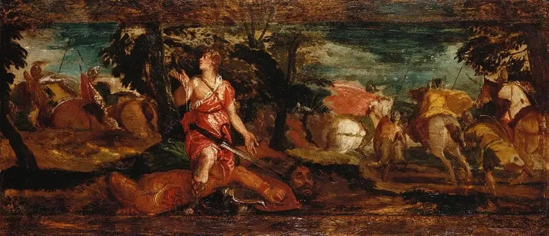 Dawid zwycięski nad Goliatem - Paul Véronèse