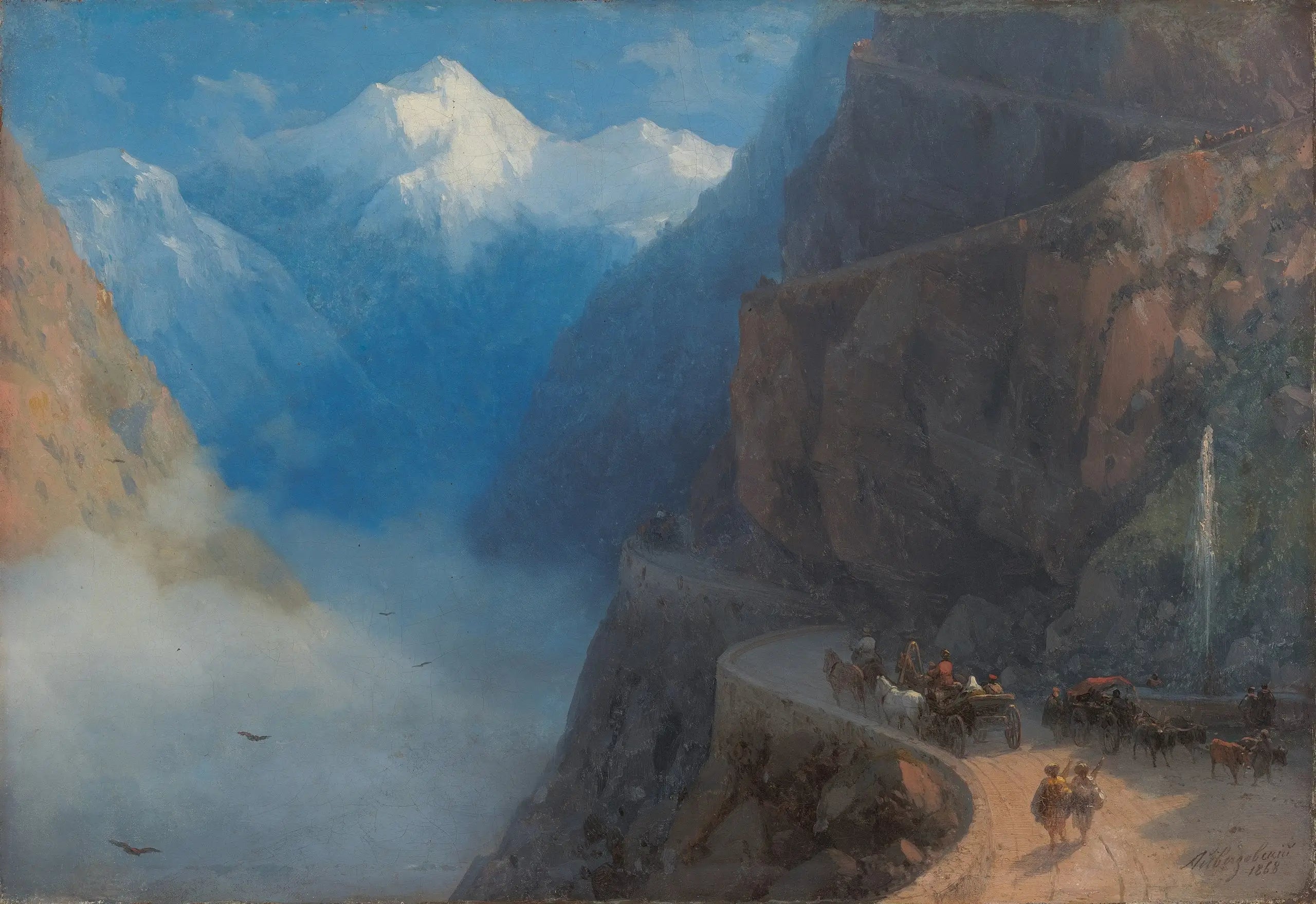 De Mleta à Gudauri - Ivan Aïvazovski - Alpha Reproduction