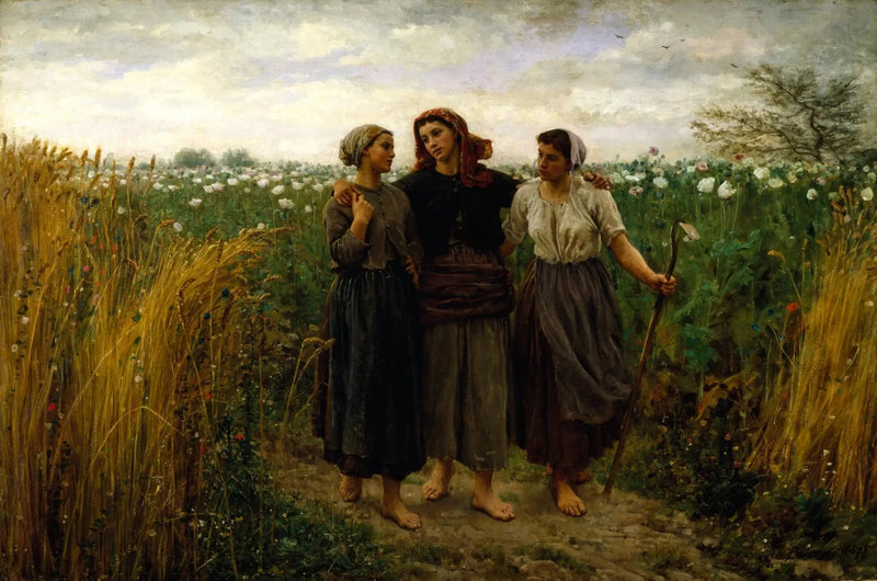 Z powrotem z pól - Jules Breton