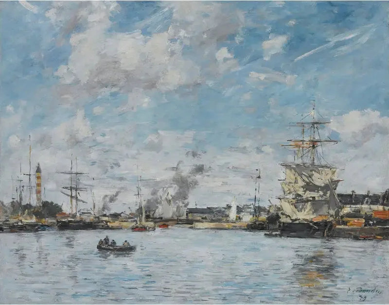 Deanville. Basen - Eugène Boudin