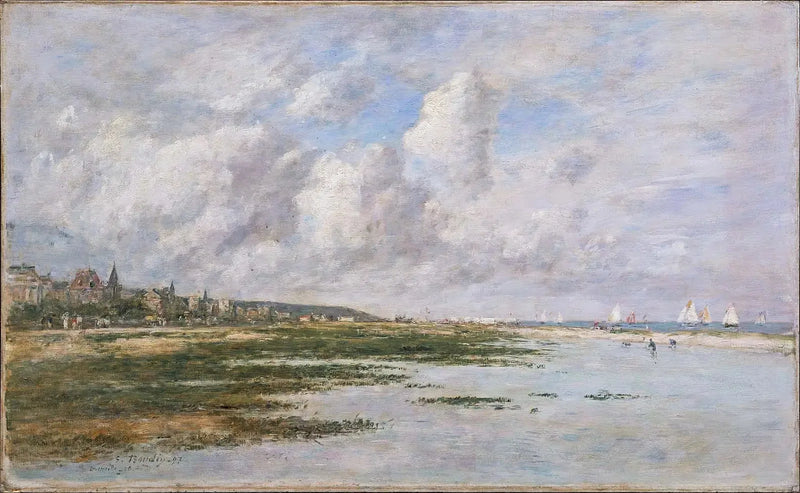 Deauville przy niskim stanie wody - Eugène Boudin