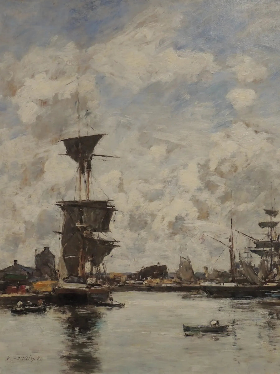 Deauville, basen - Eugène Boudin