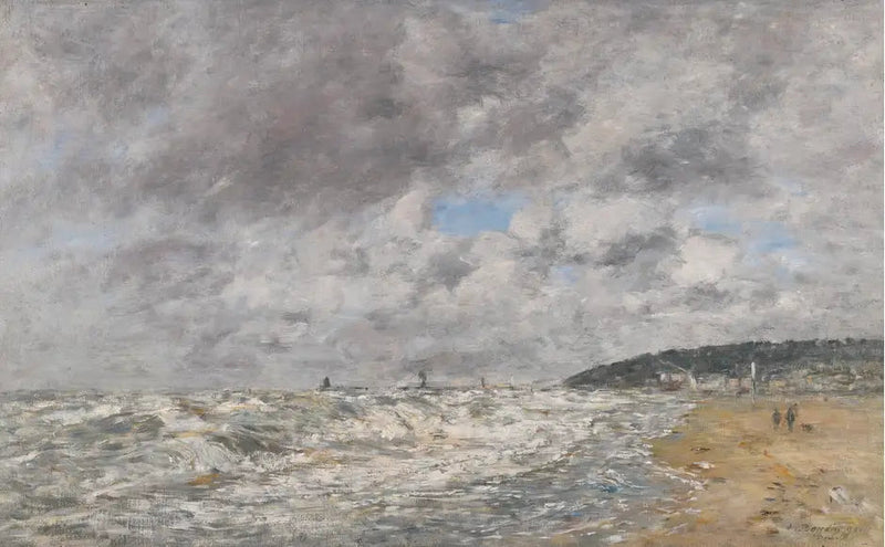 Deauville, brzeg w złej pogodzie - Eugène Boudin