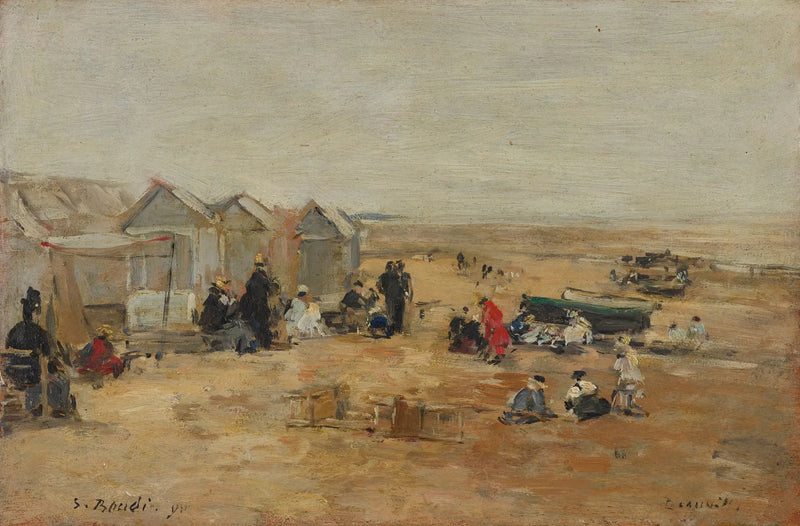 Deauville, Scena plażowa - Eugène Boudin