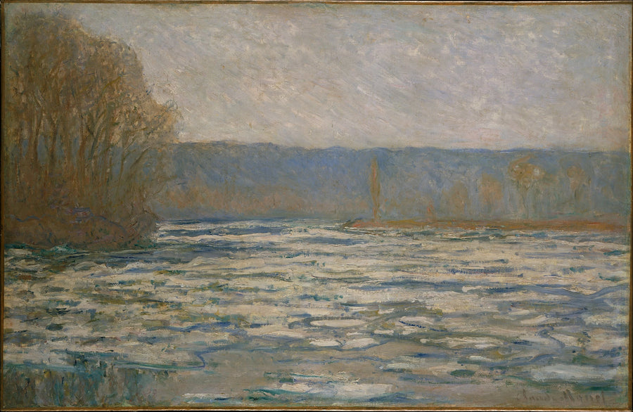 Klęska Sekwany w pobliżu Bennecourt W1340 - Claude Monet
