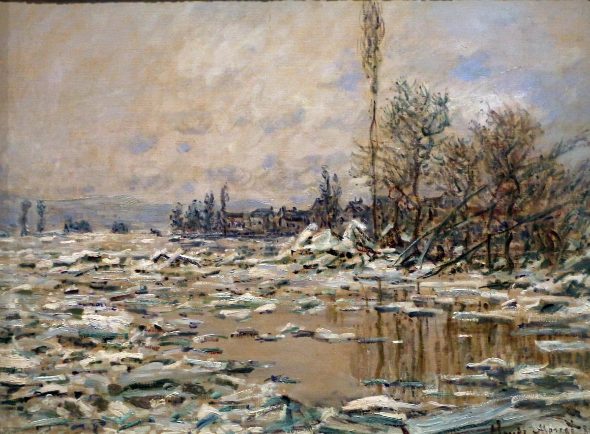 The Debacle, szara pogoda W560 - Claude Monet
