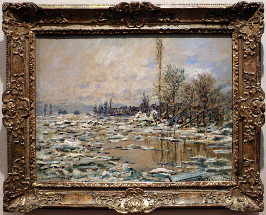 The Debacle, szara pogoda W560 - Claude Monet
