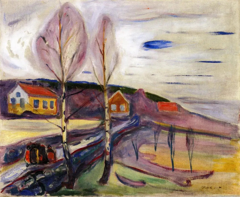 Początek wiosny w Åsgårdstrand - Edvard Munch
