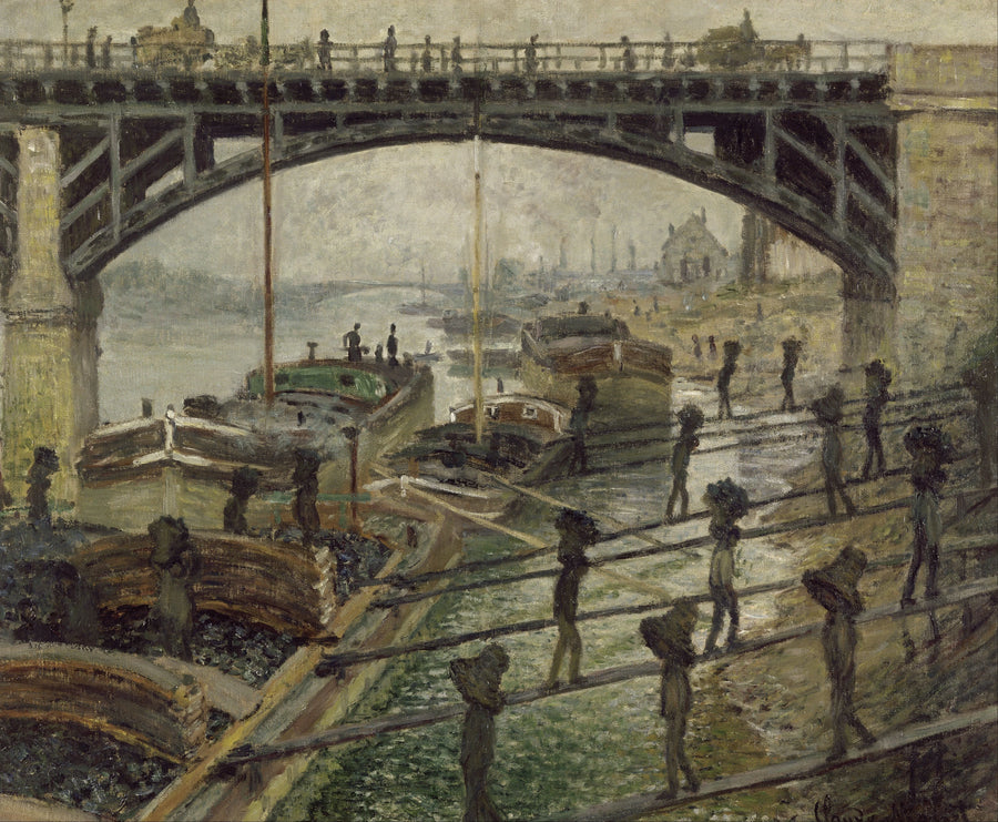 Rozładowujący węgiel - Claude Monet