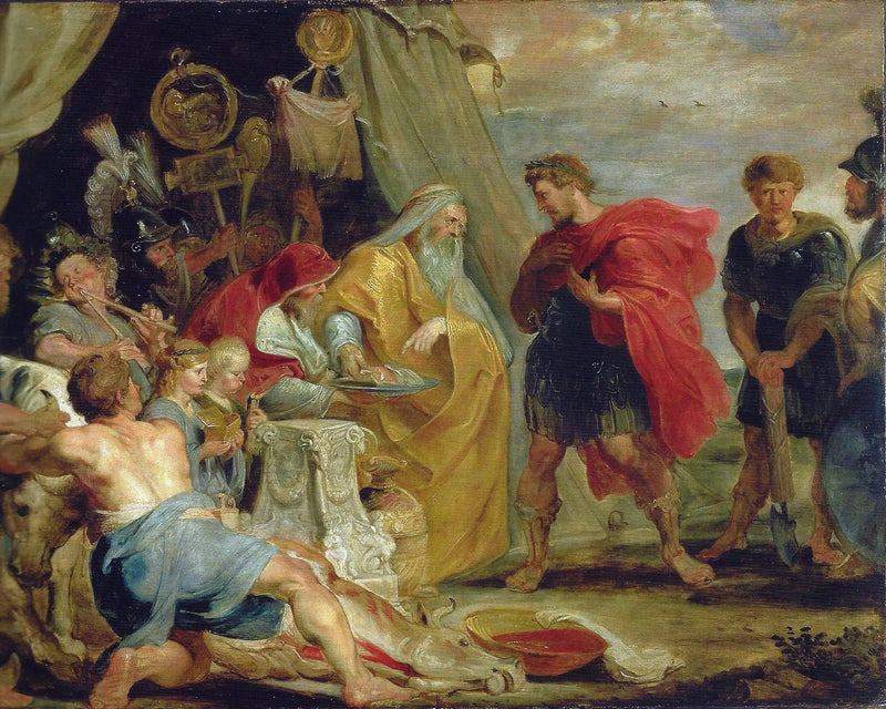 Decius Mus konsultuje wróżbitę (Tite-Live VIII, 6-9/10) - Peter Paul Rubens