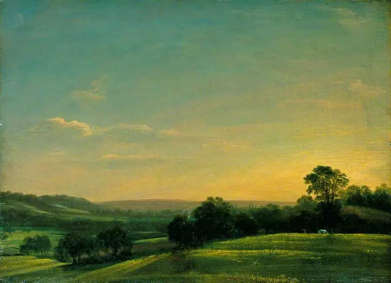 Dedham Vale, wieczór - John Constable