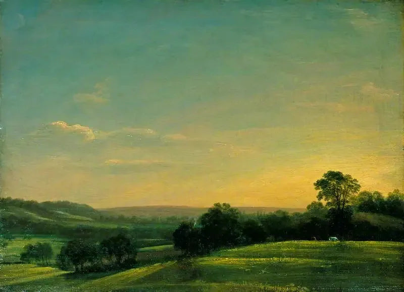 Dedham Vale, wieczór - John Constable