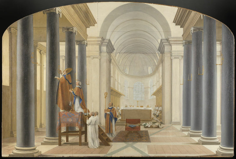Dedykacja kościoła Chartreux - Eustache Le Sueur