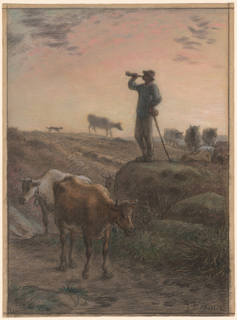 Calling Home the Cows - Jean-François Millet