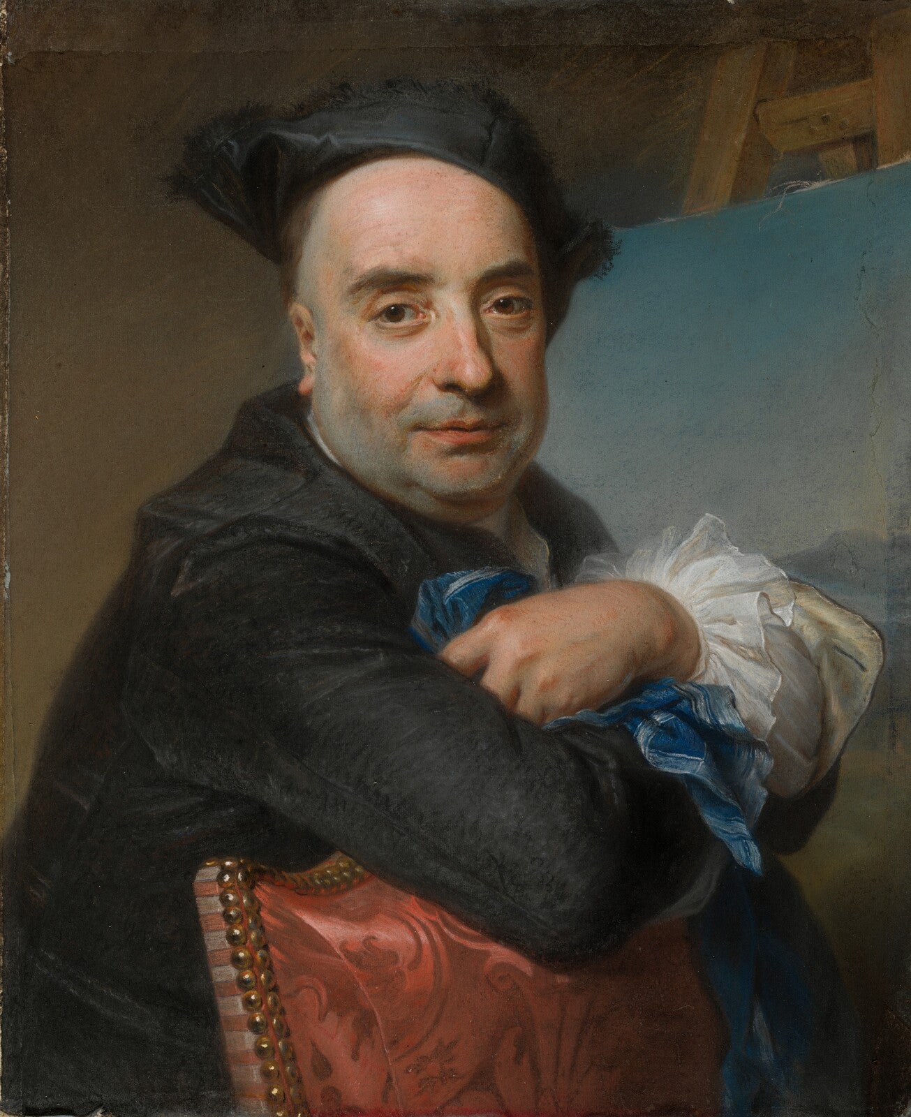 Claude Dupouch, Maurice-Quentin de La Tour, c. 1739 — pastel, National Gallery of Art