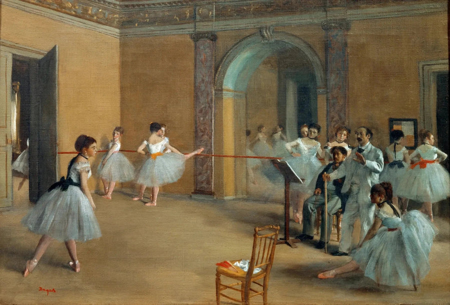 Le Foyer de la danse à l’Opéra de la rue Le Peletier par Degas – reproduction peinture à l’huile sur toile